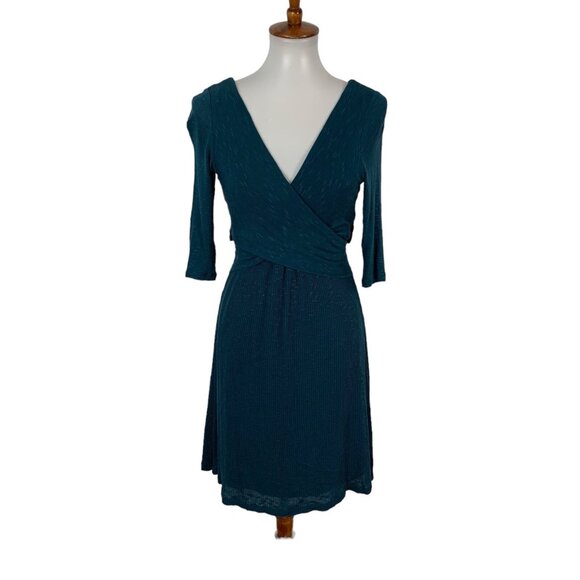 Anthropologie Amadi Women’s Dress Small Teal Flowy Boho Cottagecore - Picture 1 of 8
